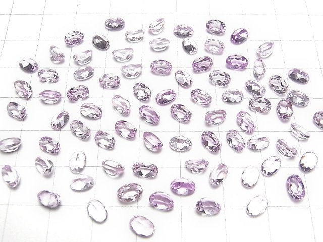 [Video]High Quality Kunzite AAA Loose stone Oval Faceted 6x4mm 1pc