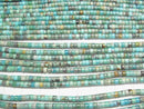 [Video]Turquoise AA++ Rondelle (Heishi)3x3x2mm half or 1strand beads (aprx.15inch/38cm)