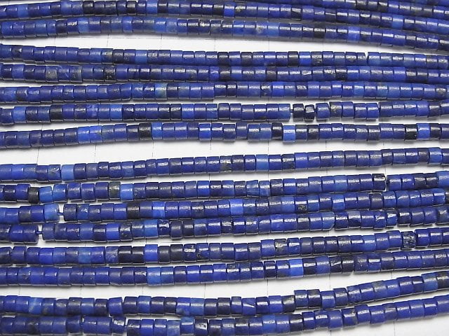 [Video] Lapislazuli AAA- Roundel (Heishi)3x3x2mm 1strand beads (aprx.15inch/37cm)