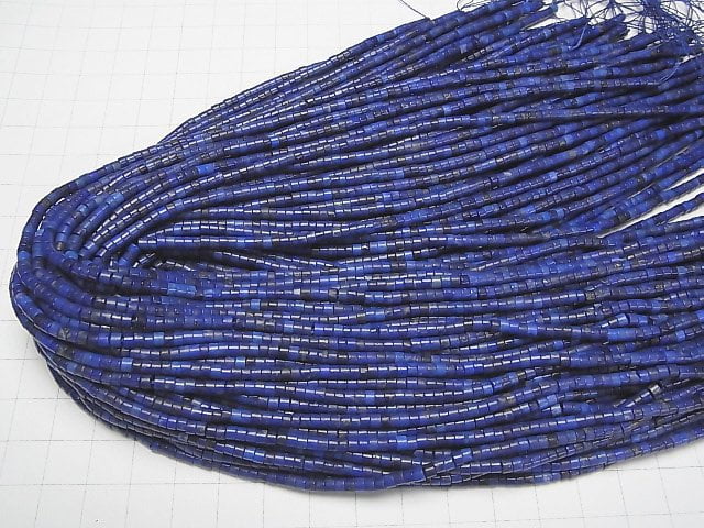 [Video] Lapislazuli AAA- Roundel (Heishi)3x3x2mm 1strand beads (aprx.15inch/37cm)