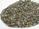 [Video] High Quality! Base Rock included Chrysoprase AA Faceted Round 4mm 1strand beads (aprx.15inch/37cm)