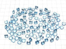 [Video]High Quality Swiss Blue Topaz AAA Loose stone Square Faceted 7x7mm 2pcs