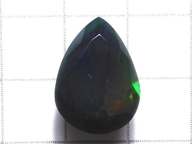 [Video][One of a kind] High Quality Black Opal AAA Loose stone Faceted 1pc NO.34