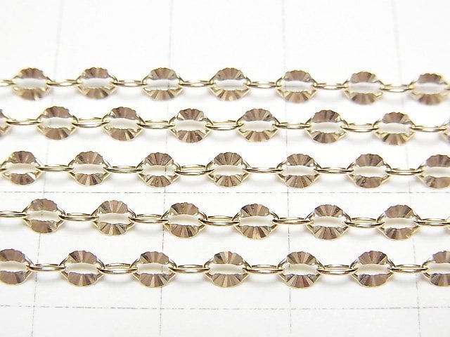 14KGF Starburst Design Chain 2.8mm 10cm