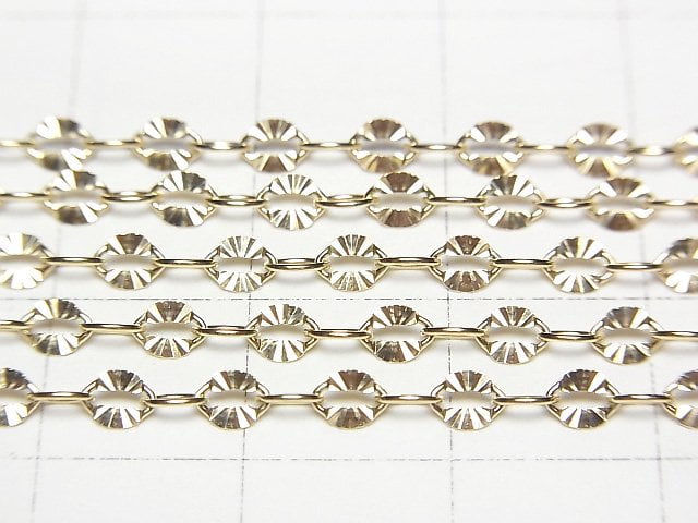 14KGF Starburst Design Chain 2.8mm 10cm