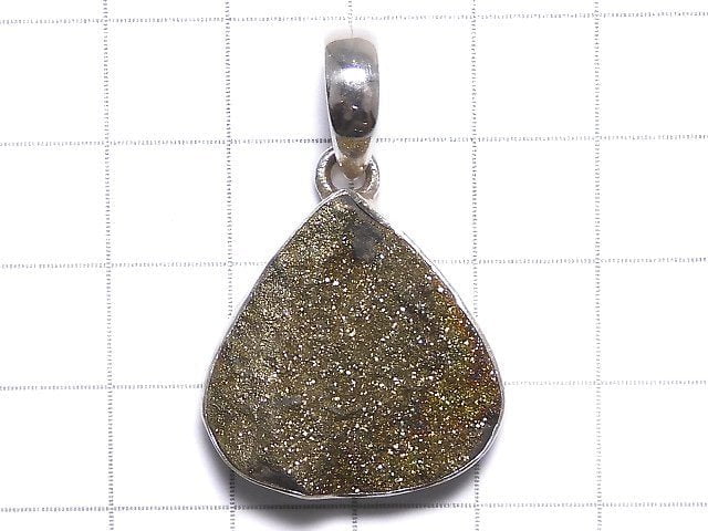 [Video][One of a kind] Pyrite Pendant Silver925 1pc NO.9