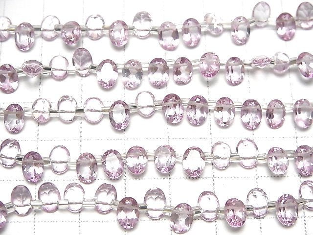 [Video]High Quality Pink Topaz AAA Oval Faceted 7x5mm half or 1strand (30pcs)