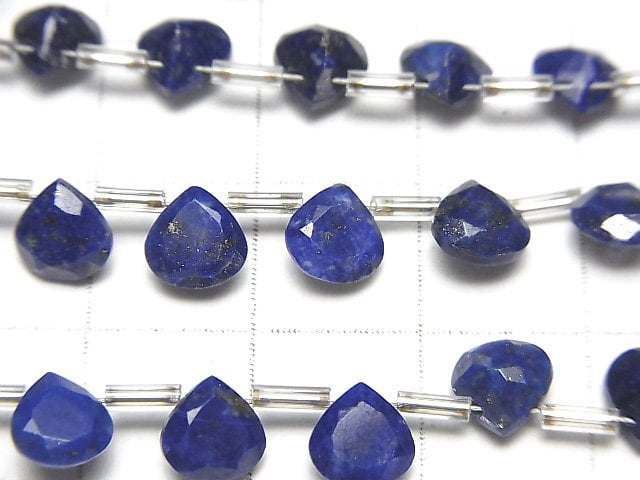 [Video] High Quality Lapislazuli AA++ Chestnut Faceted 6x6mm 1strand (18pcs )