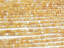 [Video] High Quality! Yellow Shell AAA Cube Shape 2x2x2mm 1strand beads (aprx.15inch/38cm)
