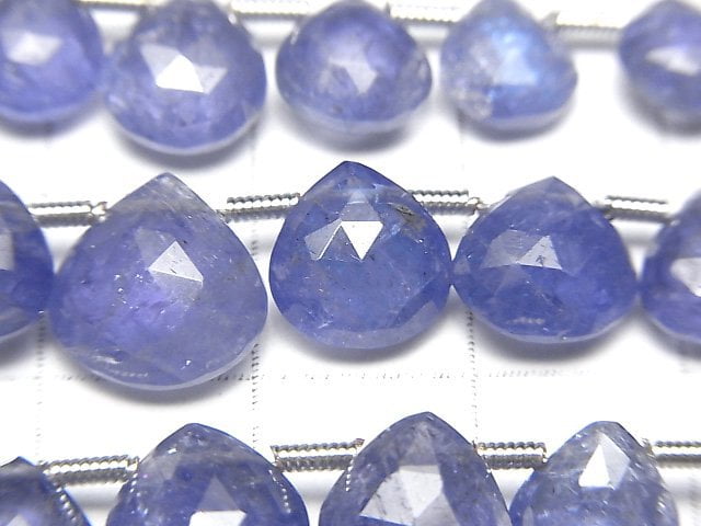 [Video]High Quality Tanzanite AAA- Chestnut Faceted Briolette half or 1strand beads (aprx.7inch/18cm)