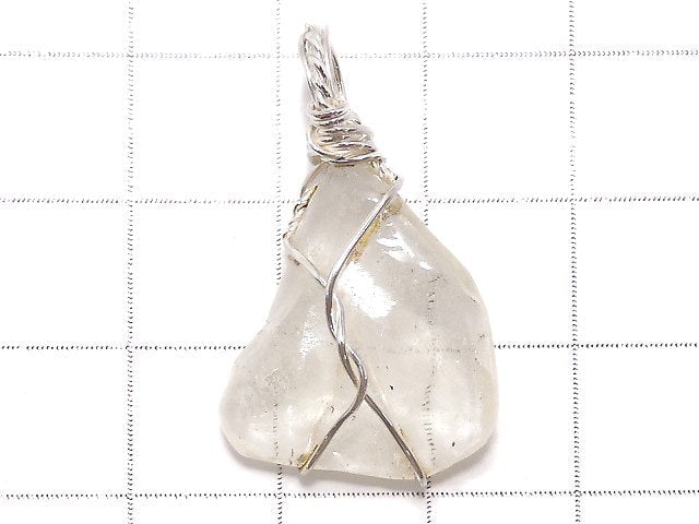 [Video][One of a kind] Libyan Desert Glass Rough Nugget Pendant Silver925 NO.13