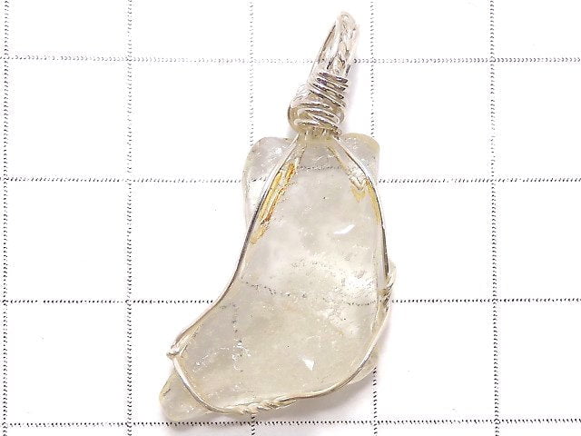 [Video][One of a kind] Libyan Desert Glass Rough Nugget Pendant Silver925 NO.17