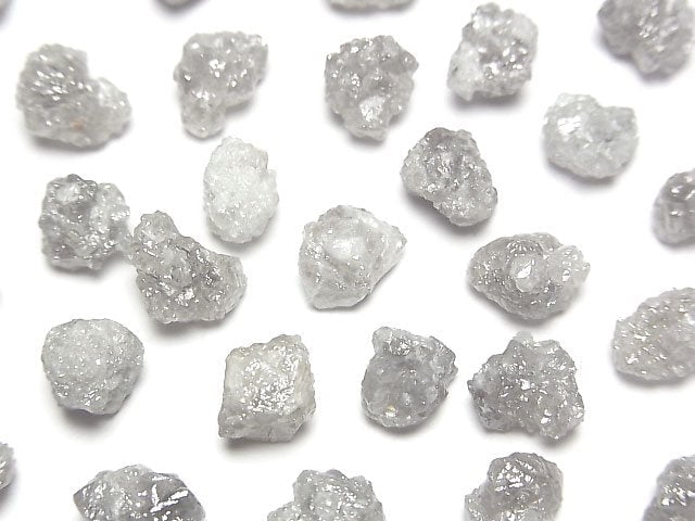 [Video] Gray-Off White Diamond Loose stone Rough Nugget [L size] 3pcs