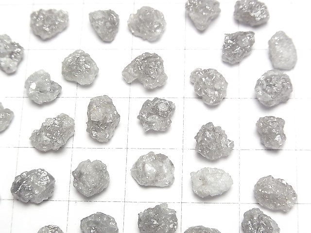 [Video] Gray-Off White Diamond Loose stone Rough Nugget [L size] 3pcs