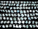[Video]Larimar Pectolite AA++ Rough Slice Faceted half or 1strand beads (aprx.8inch/20cm)