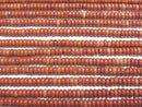 [Video] Red Jasper Rondelle 4x4x2mm 1strand beads (aprx.15inch/37cm)