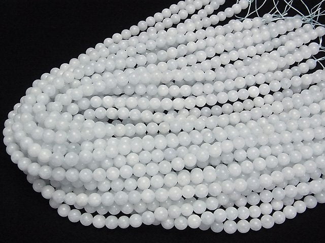 [Video] African Blue Calcite Round 6mm 1strand beads (aprx.15inch/37cm)