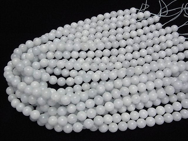 [Video]African Blue Calcite Round 8mm 1strand beads (aprx.15inch/36cm)