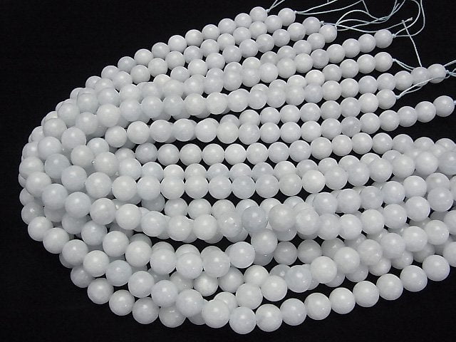 [Video]African Blue Calcite Round 10mm half or 1strand beads (aprx.14inch/35cm)