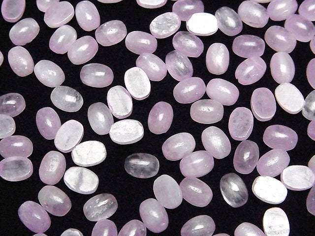 [Video]Kunzite AA++ Oval Cabochon 7x5mm 3pcs