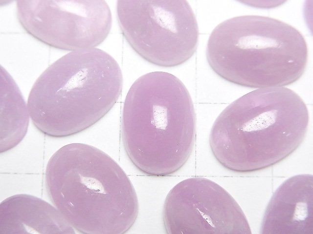 [Video]Kunzite AA++ Oval Cabochon 14x10mm 1pc