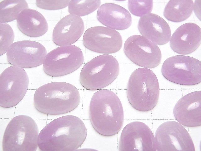 [Video]Kunzite AA++ Oval Cabochon 14x10mm 1pc