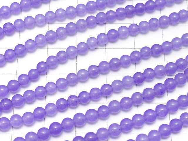 Blue Lavender Jade Round 4mm 1strand beads (aprx.15inch/37cm)