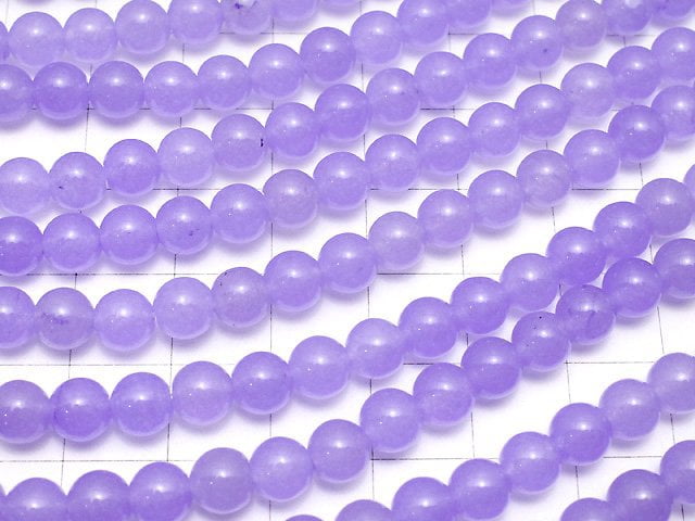 Blue Lavender Jade Round 6mm 1strand beads (aprx.15inch/36cm)