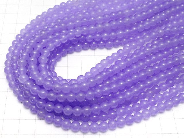 Blue Lavender Jade Round 6mm 1strand beads (aprx.15inch/36cm)