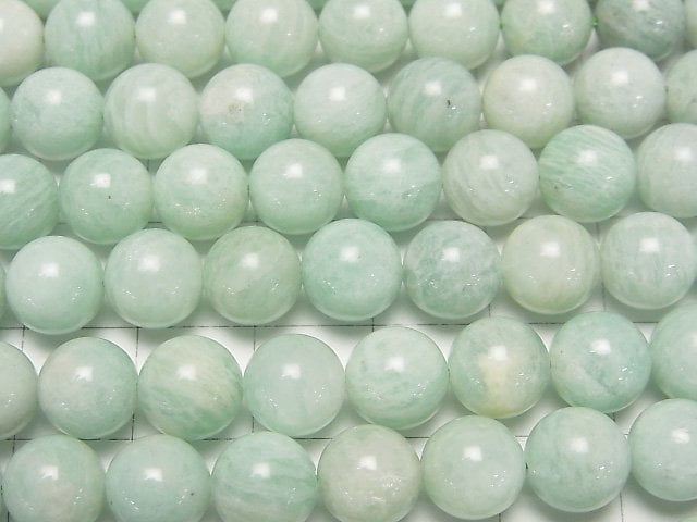 [Video]Green Feldspar Round 8.5mm 1strand beads (aprx.15inch/37cm)