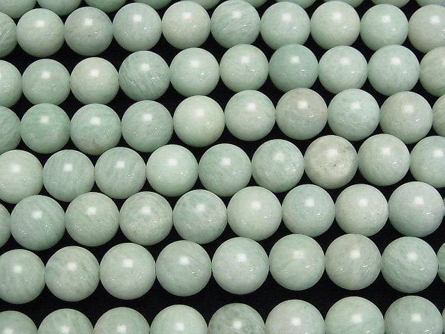 [Video]Green Feldspar Round 10mm half or 1strand beads (aprx.15inch/37cm)