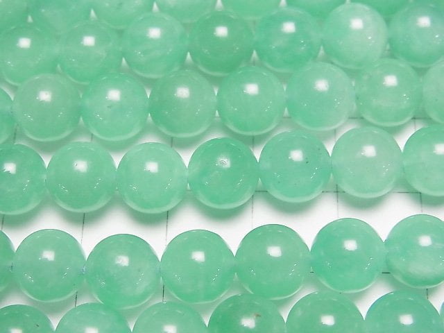 [Video] Mozambique Amazonite AA++ Round 8mm half or 1strand beads (aprx.15inch/36cm)