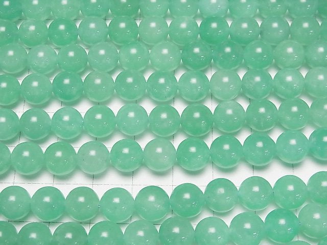 [Video] Mozambique Amazonite AA++ Round 8mm half or 1strand beads (aprx.15inch/36cm)