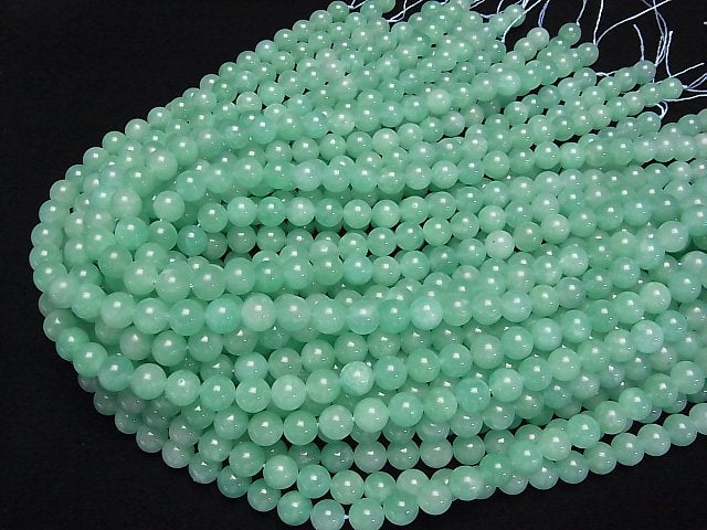 [Video] Mozambique Amazonite AA++ Round 8mm half or 1strand beads (aprx.15inch/36cm)