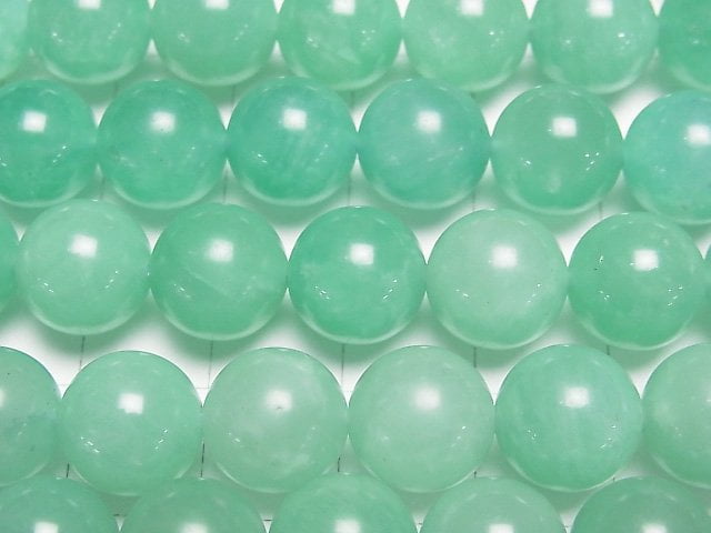 [Video] Mozambique Amazonite AA++ Round 10mm half or 1strand beads (aprx.15inch/36cm)