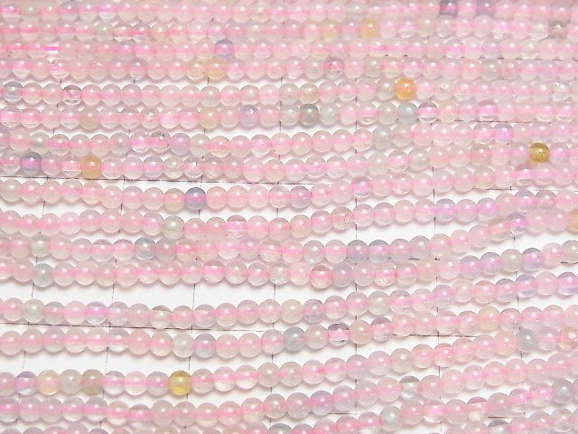 [Video] Beryl mix (multi color Aquamarine) AA++ Round 3mm 1strand beads (aprx.15inch/37cm)