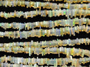 [Video] Ethiopian Opal AA+ Rectangle Rondelle (disc) half or 1strand beads (aprx.7inch/18cm)