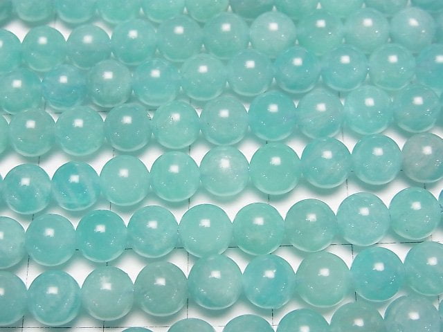 [Video]African Amazonite AA++ Round 6.5mm 1strand beads (aprx.15inch/38cm)