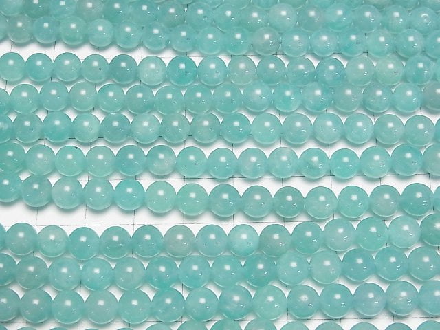 [Video]African Amazonite AA++ Round 6.5mm 1strand beads (aprx.15inch/38cm)