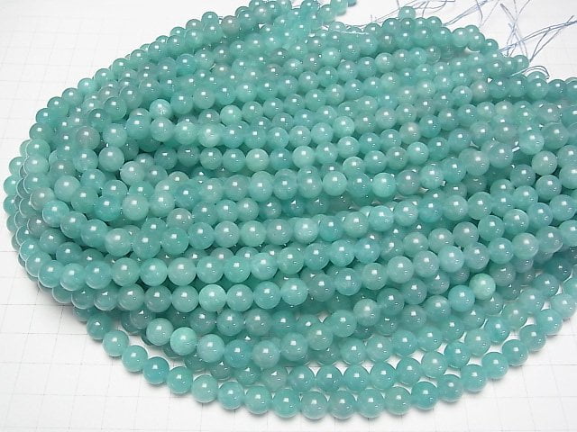 [Video]African Amazonite AA++ Round 8.5mm 1strand beads (aprx.15inch/38cm)