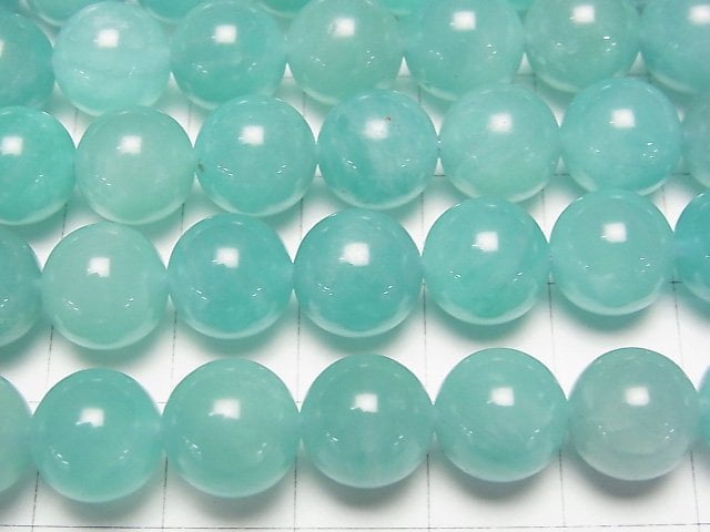 [Video]African Amazonite AA++ Round 10mm half or 1strand beads (aprx.15inch/38cm)