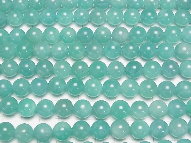 非洲亞馬遜石 AA++ 圓珠 10mm 半串或一串 (約15英吋/38公分)