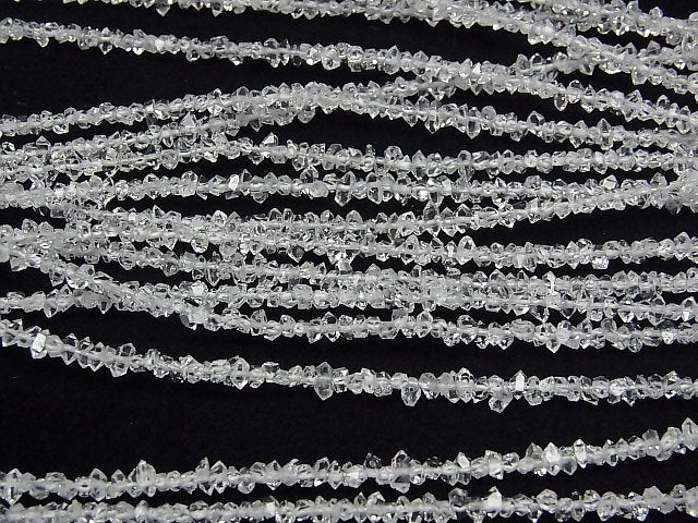 [Video] Afghanistan double point crystal 1strand beads (aprx.15inch/38cm)