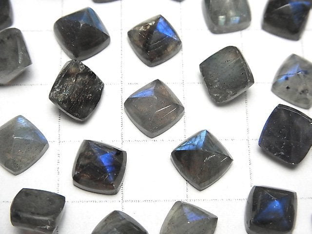 [Video]Labradorite AA+ Sugarloaf Cut 8x8mm 5pcs