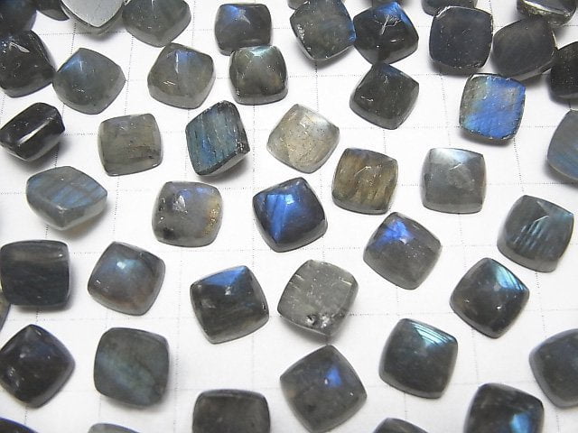 [Video]Labradorite AA+ Sugarloaf Cut 10x10mm 3pcs