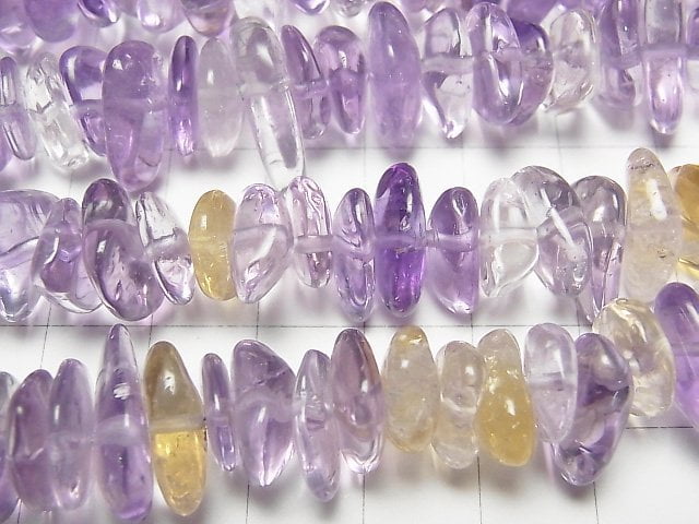 [Video]Amethyst xCitrine AA++ Small Nugget (Chips) 1strand beads (aprx.15inch/38cm)