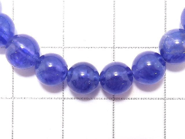 [Video][One of a kind] High Quality Tanzanite AAA+ Round 6.5mm Bracelet NO.1