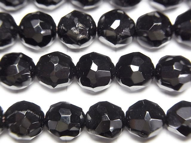 [Video] Onyx AAA- Random Faceted Round 8mm half or 1strand beads (aprx.15inch/36cm)