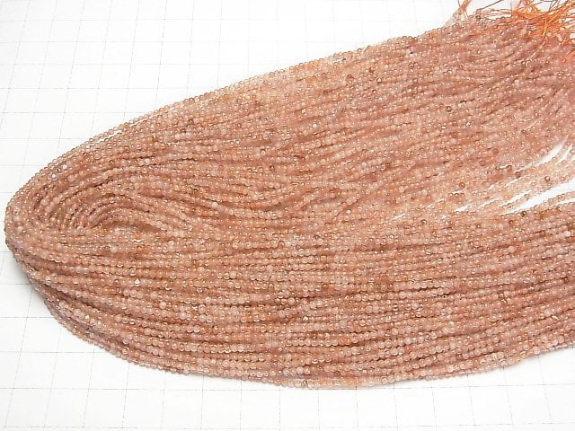 [Video] Sunstone AA Round 2mm 1strand beads (aprx.15inch/38cm)