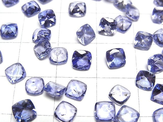 [Video]High Quality Tanzanite AAA- Loose stone Square Faceted 5x5mm 1pc